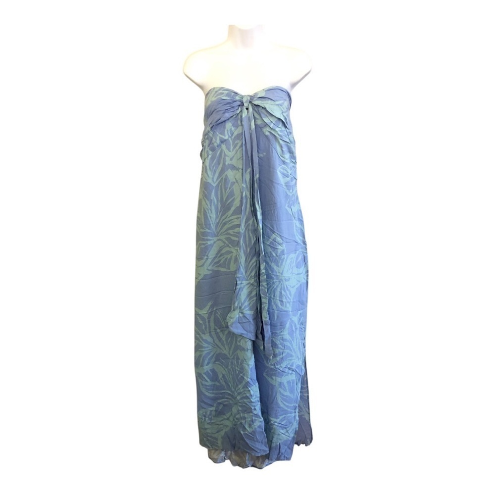 Eloquii Woman’s Halter Cutout Back Floral Printed Rayon Maxi Dress Plus Size 20